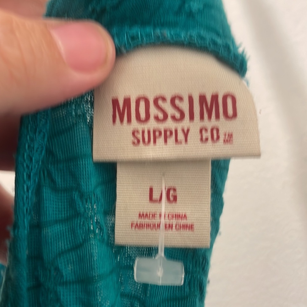 - Mossimo Supply company teal blue dress a line swing skirt L - Picture 11 of 13